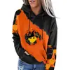 Suéter de Calabaza de Halloween Suéter con Estampado Navideño Sudadera con Capucha Engrosada de Manga Larga Comercio Exterior Holgada Moda Sudadera Más Vendida