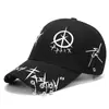 Boné de Beisebol Estilo Coreano Costura Preta e Branca Anel de Ferro Verão Feminino Rua Personalizado Versátil Hip-hop Boné com Contas Chapéu Masculino