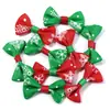 Série de Natal Gravata Borboleta Canelada Acessórios de Grampo de Cabelo de Natal para Crianças Acessórios de Grampo de Cabelo DIY Acessórios de Roupa