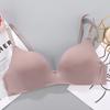 Estilo Japonés Una Pieza de Ropa Interior Ligera sin Costuras Sujetador para Mujer Transpirable Recogido Sujetador para Estudiante 12 Colores