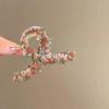 Dulce pequeña flor rosa fresca amor pinza para el cabello rota acabado flequillo pinza lateral linda niña corazón accesorios para el cabello