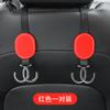 Gancho para respaldo de asiento de coche, gancho de gamuza para decoración de interiores de coche, gancho de metal para asiento trasero de coche.