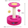 Estante de escalada para gatos, juguete pequeño para gatos, tablero rascador para gatos, plataforma de salto para gatos, columna rascadora creativa de sisal con diseño de girasol, suministros para gatos al por mayor