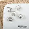 Productos Terminados de Azúcar para Uñas, Decoraciones de Pedrería Apiladas, Cristales Rectangulares K9 de Alta Calidad Súper Brillantes para Uñas, Moño