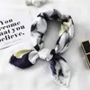 Pañuelo de Seda Cuadrado Pequeño para Mujer de 50 cm Estampado de Moda Bufanda Decorativa Joker Bufanda Coreana Venta al por Mayor