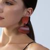 Suministro Directo de Fábrica de Pendientes Geométricos de Acrílico para Mujer, Hechos a Mano, Lujo Ligero, Gama Alta, Versátiles, Pendientes Irregulares Multicapa al por Mayor