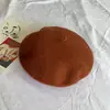 Boina de Lã Colorida Chapéu de Pintor para Mulheres Adultas Outono e Inverno Estilo Coreano Mori Girl Chapéu Boina Retrô
