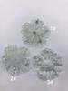 Tecido com Lantejoulas de Renda Adesivos Flor de Organza Estéreo Patch para Roupa Aplique Flor Bordada Lantejoulas Roupas Miçangas