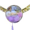 Coreano Versátil Aniversário Casamento Bola de Onda Balão Transparente Grande Arranjo de Fundo Cem Dias do Bebê Bola Flutuante Dentro de Bola