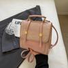 Bolsa feminina elegante estilo coreano, nova moda para viagem, primavera de 2025, mochila pequena quadrada