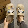 Zapatos de Cueva de Verano para Mujer Calientes de Internet Súper Calientes Pequeño Wang Lindos Divertidos Zapatillas Compras Playa Lado del Mar Combinan con Todo Tendencia
