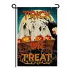 Bandera de Jardín Feliz Halloween 30x45cm Bandera de Bienvenida de Halloween de Doble Cara Decoración para Patio Exterior Bandera Colgante