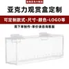 Contenedor de Almacenamiento Transparente para Peces, Dispositivo para Ver Peces, Caja Transparente de Acrílico con Escala para Almacenar Artículos Pequeños de Pesca, Caja de Almacenamiento para Peces Pequeños Capturados en la Naturaleza