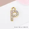 Acessórios de Pingente de Letra com Strass Cruzado Europeu e Americano Moda Elegante Versátil Pingente de Liga Material para Acessórios de Joias DIY