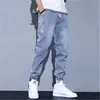 2024 Nueva Llegada Overoles de Pierna para Hombre Sueltos Jeans para Hombre Primavera y Otoño Casual Pantalones Largos con forro polar e Invierno