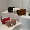 Bolso de mujer 2024, nuevo bolso de hombro con cadena rómbica, de nicho textil, combinable, bandolera pequeña cuadrada de moda.