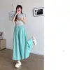 Pantalones Culotte de Seda de Hielo para Mujer, Pantalones de Pierna Ancha, Estilo Delgado de Verano, Nuevos Pantalones Fluidos de Cintura Alta 2026 para Figuras Pequeñas, Pantalones Tipo Falda de Ocho Puntos, Estilo Yamamoto