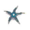 Broche Retro de Estilo Nuevo Europeo y Americano de Estrella de Mar y Concha, Pin de Moda para Chaqueta de Traje de Lujo Ligero para Mujer, Broche Marino