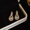 Colección Favorita de los Fans~ Pendientes de Borla de Perla con Gota de Agua de Circonita, Sensación de Lujo Ligero y Gama Alta, Pendientes para Mujer con Diseño Único