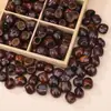 Materiales para campanillas de viento de cáscara de fruta natural al por mayor, varios tipos de cáscaras de fruta de colores naturales, colgantes de muñecas estilo chino, materias primas para manualidades DIY