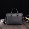 Bolso de hombre de cuero Crazy Horse, estilo casual, estilo maletín, estilo vintage, para negocios, para portátil de 15,6 pulgadas, bolso de hombro.