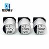 Condensador Electrolítico SMD 8*6.2mm 4.7uF 200V 6.3*7.7/10.5mm Serie Chanhong Jvd Ud