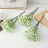 Simulación de decoración de boda de gypsophila mano sosteniendo gypsophila de goma suave flor de simulación de plástico individual adornos de flores falsas al por mayor