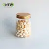 Botella de plástico transparente de 280 ml frasco para regalo frasco sellado grado alimenticio para comida de mascotas frasco de plástico para frutos secos caja de plástico redonda
