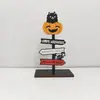 Decoraciones de Halloween Adornos de Escritorio Calabaza de Madera Mesa Muebles Pequeños Diseño de Ambiente Nuevos Accesorios de Escena Puesta de Mesa