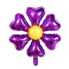 Balão flor de alumínio em formato de flor redonda de seis pétalas em formato de coração flor de seis pétalas decoração de festa casamento aniversário balão atacado