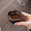 Taza de degustación de té de gres de estilo japonés con esmalte de hierro dorado, taza de cerámica para kung fu, taza individual vintage, taza de fragancia, taza maestra