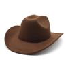 Nuevo Sombrero de Copa de Mezclilla Estilo Punk Europeo y Americano Sombrero Grande Along Sombrero de Montar de Una Palabra para Hombres y Mujeres Sombrero de Ala Enrollable de Mezclilla Occidental
