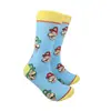 Modelos Transfronterizos de Comercio Exterior para Primavera, Otoño e Invierno Hombres y Mujeres Tendencia de Dibujos Animados Calcetines de Media Pantorrilla Calcetines de Algodón Sitio de Suministro
