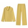 Pijama para Mujer y Pantalones de Dormir para Otoño e Invierno con Cuello Solapa, Hecho de Terciopelo Alemán, Ropa de Casa Generadora de Calor, Forrados de Polar y Engrosados, Conjunto de Manga Larga y Pantalón Largo