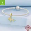 Yinziyun Original Plata de Ley S925 Colgante de León Accesorios de Joyería Confianza y Sabiduría Animales Cuentas para Pulsera DIY