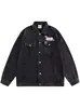 Chaqueta de mezclilla elegante transfronteriza para hombre, top casual vintage versátil de estilo americano streetwear moderno, corte holgado