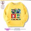 Sudadera Infantil Mario Ropa Primavera y Otoño 2023 Nueva Versión Coreana Dibujos Animados Moderna Algodón Delgado Superior para Niños y Niñas