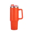 Copo de Carro com Alça 40oz Aço Inoxidável 304 com Canudo Copo Térmico Copo de Gelo a Vácuo Grande Capacidade Copo Portátil para Uso no Carro