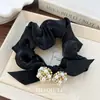 Elástico Elegante Floral con Perlas para el Cabello Moda Lujo Ligero Artesanía Pesada Accesorio para Cola de Caballo o Moño Venta al por Mayor