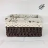 Cesta pequena de vime vaso de flores cesta de bambu trançada cesta requintada para desktop lanches cosméticos chaves cesta de armazenamento cesta de armazenamento