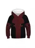 AliExpress Transfronterizo Nuevo Superhéroe Infantil Sudadera Deadpool Animación 3D Sudadera Cosplay Sudadera