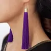 Pendientes de Borlas Estilo Japonés y Coreano Pendientes Largos Elegantes Estilo Étnico Accesorios para Cheongsam Rojo Vintage Accesorios para Orejas Estudiantes Mujeres
