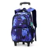 Mochila Escolar con Carrito Modelo Nuevo de Peces Naturales, Set de Tres Piezas para Estudiantes de Primaria, Niños y Niñas, Mochila de Moda de Gran Capacidad, Venta Caliente Dropshipping