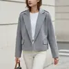 Blazer de Lana Casual para Mujer AliExpress 2026 Otoño/Invierno Texturizado Suelto Abrigo de Lana Ropa para Mujer Transfronteriza