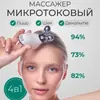 Massageador Russo de Microcorrente, Facial Duplo-Roller Elétrico Ems Vibração Dispositivo de Beleza, Produto Patenteado