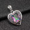 Elle Mosha Jewelry Amazon AliExpress Supply Colgante geométrico de amor hueco Regalo Collar Colgante