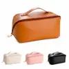Bolsa de Maquiagem Amazon Personalizável Grande Capacidade Compartimentada Tridimensional Não Colapsável Bolsa de Armazenamento para Cosméticos Couro PU Bolsa Almofada OEM