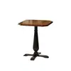 Sofá de cafetería retro estilo americano, asientos en cabina, barra, salón para fumadores, mesa de comedor de madera maciza y un juego de mesas y sillas de lujo ligero para uso comercial