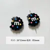 Dulce Genial BarbieGugubi Mengli Serie Rosa Negra Bolígrafo Corazón Flor Acrílico Hecho a Mano DIY Accesorios Materiales