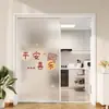 Adesivo de Vidro para Porta de Cozinha Translúcido Opaco Banheiro Porta de Correr Adesivo de Janela Decorativo Fosco Filme Anti-Espionagem